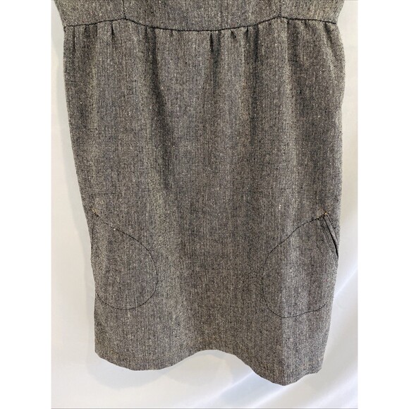 Rip‎ Curl Tweed Overalls Pinafore Babydoll Mini Dress Jumper Tweed Y2K Surfer L - Picture 4 of 11